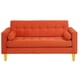 thumbnail image 1 of Sofa Retro 3 Cuerpos Felpa 04 Naranja, 1 of 5