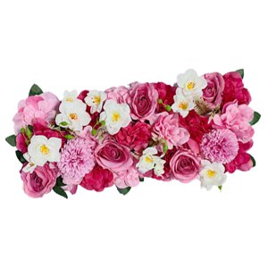 Bothyi - Guirnalda De Decoración De Arreglo De Pared De Flores De Boda Para Ceremonia De Fiesta De Área Pública Rosa Oscuro