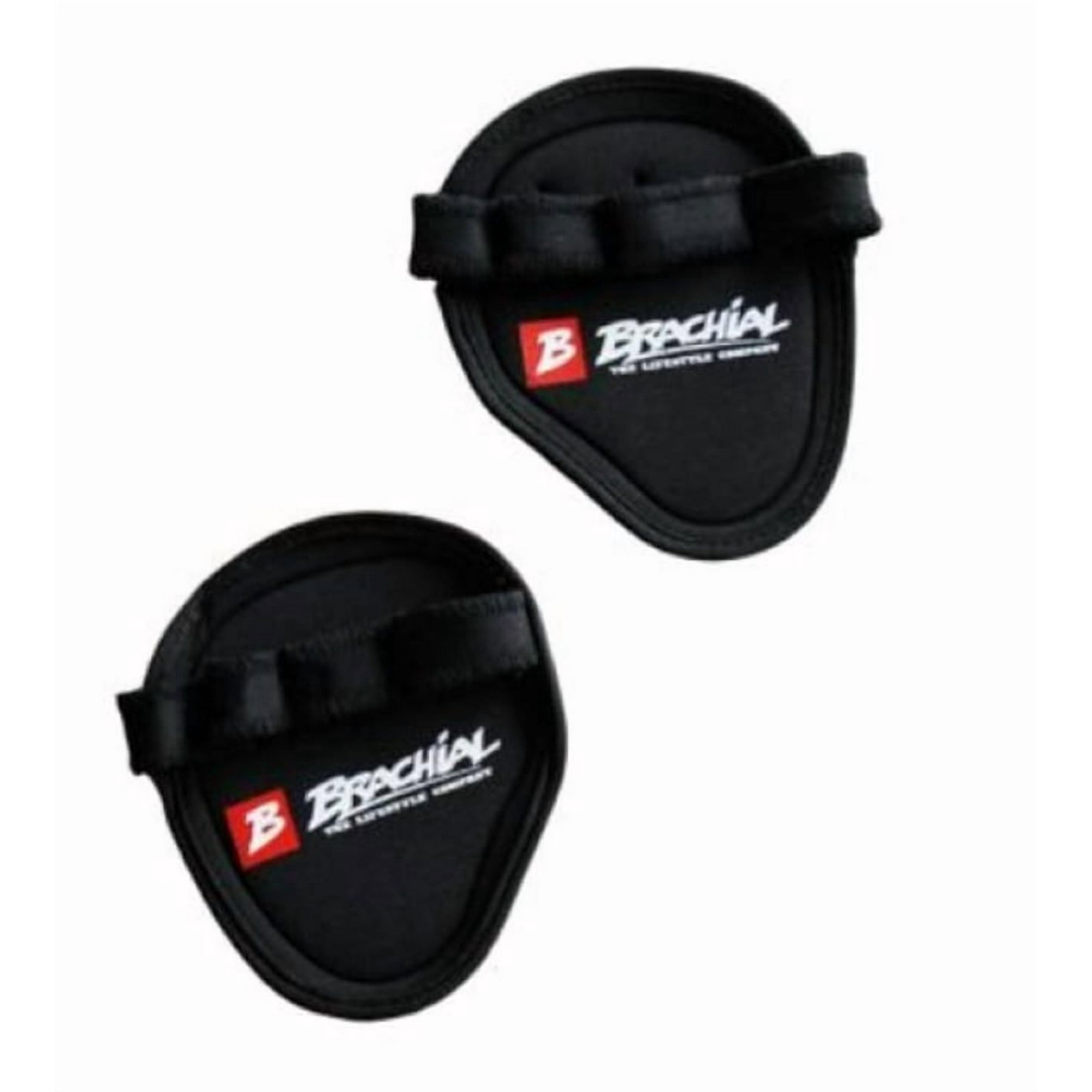 Guantes Agarres Gimnasio Para Pesas Brachial Grip Pads Black