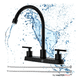 thumbnail image 1 of Llave Combinacion Lavaplatos Acero Inoxidable Sus304 Premium Negra, 1 of 3