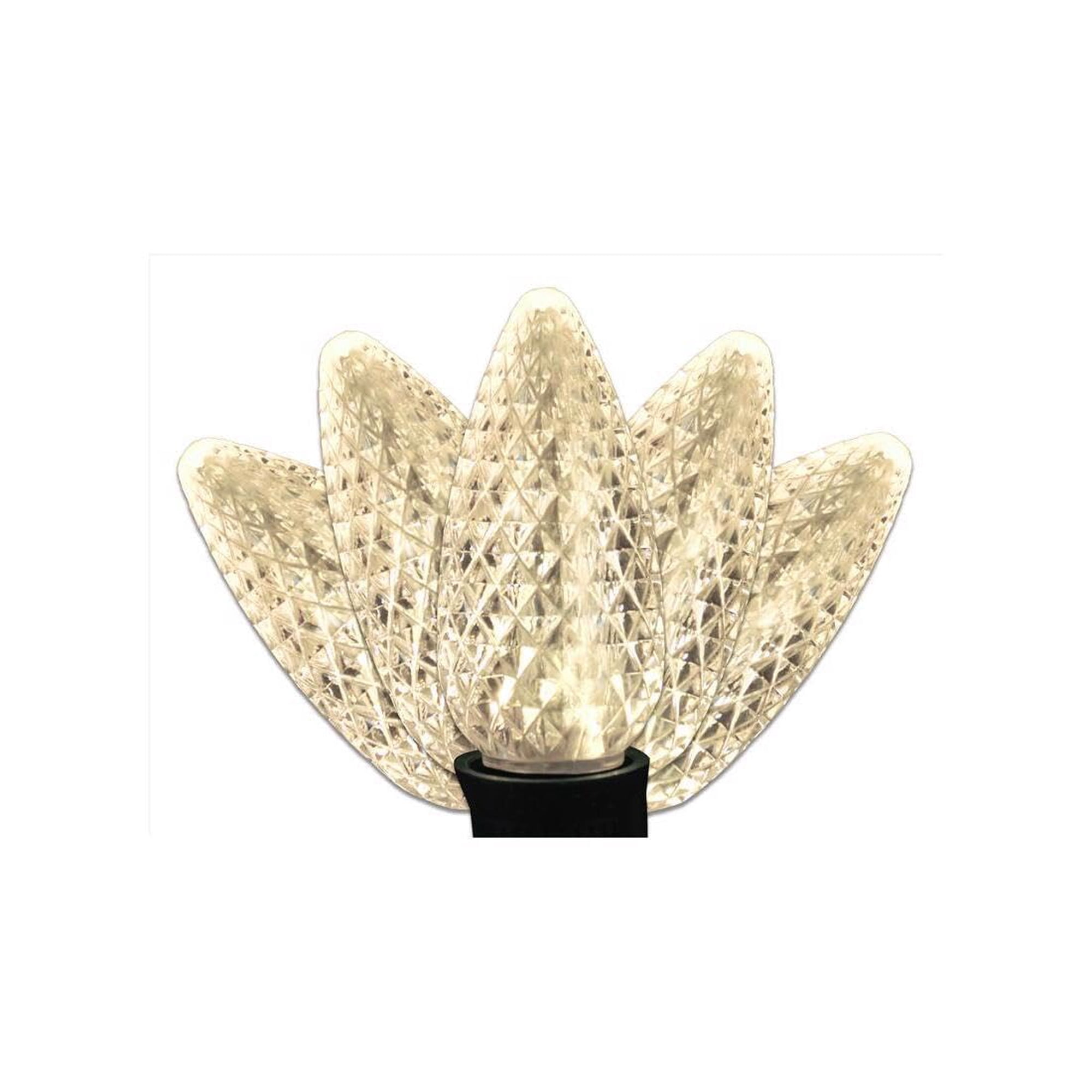 Cadena De Luces Led Celebrations C9, Luz Blanca Cálida, 7 Destellos, 7,6 M, 25 Unidades