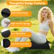 thumbnail image 3 of Cojines para Asiento LevNubis Pack de 2 - 5,6 cm Negro, 3 of 9