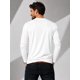 thumbnail image 3 of Polera Manga Larga De Hombre 250g/m Cuello Redondo Algodon Blanco L Lisa, 3 of 3