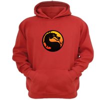Genérico - Polerón Canguro Mortal Kombat Rojo Talla Xl Unisex