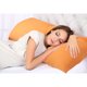 thumbnail image 4 of PiccoCasa 1Pc Funda de Almohada Cremallera Algodón de Fibra Larga, Estándar Naranja, 4 of 7