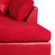 thumbnail image 4 of Sofá Seccional Padua Der Pu Rojo/Tela Velvet Burdeo, 4 of 6