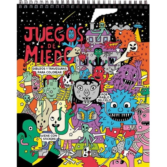 LIBRO Juegos De Miedo - Dibujos Y Travesuras Para Colorear