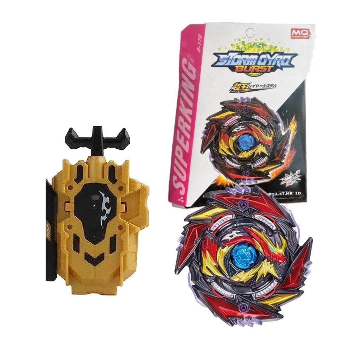 Beyblade - Stormgyro Superking Death Diabolos 4T Mr B-170 Lazador Cuerda