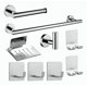 thumbnail image 1 of Juego Set 9 Accesorios Para Baño Acero Inoxidable, 1 of 3