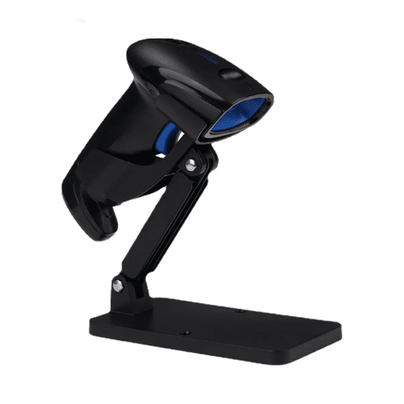 Scanner Lector De Códigos De Barra Belug  Con Soporte , Inalámbrico Negro Usb