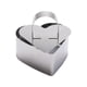 thumbnail image 1 of Anillos De Mousse Para Cupcakes, Plato Para Hornear De Acero Inoxidable Para Muffins, Galletas, Panqueques, Corazón Shaoed, 1 of 3