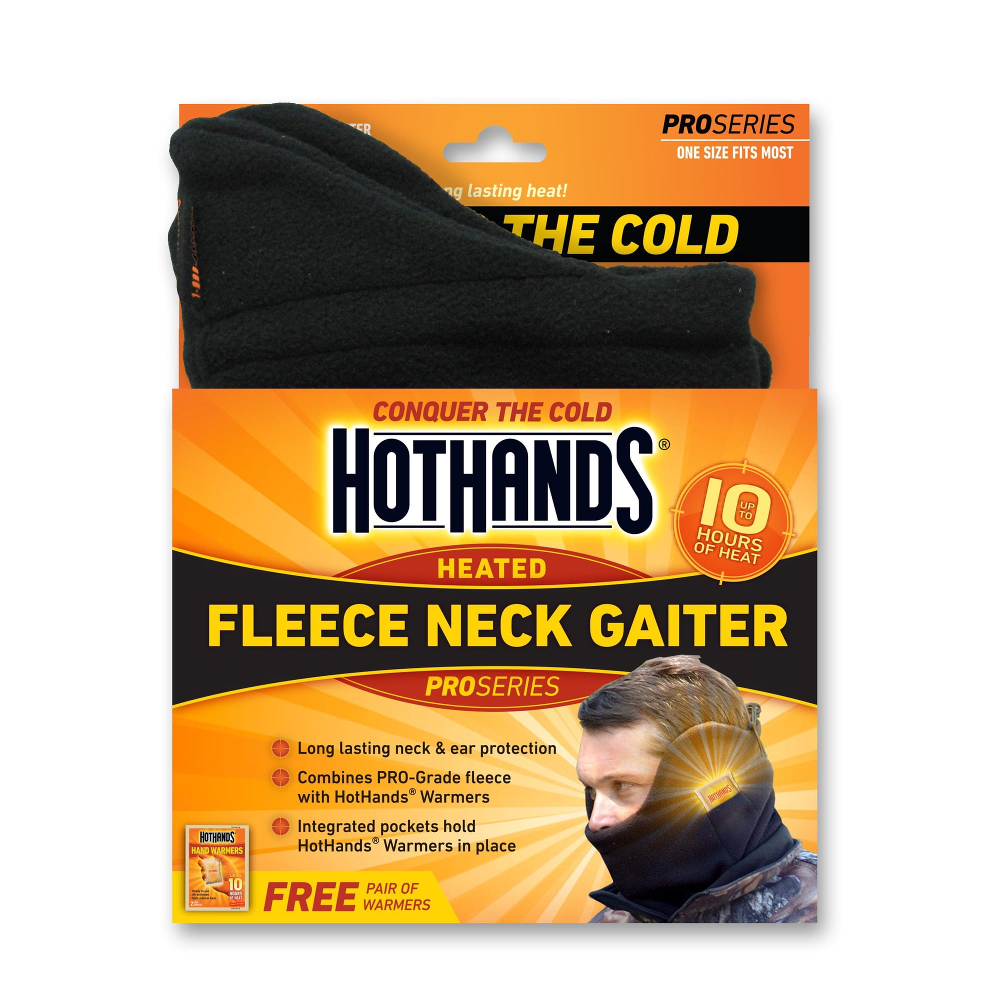 Protector De Cuello Hothands Gaitor Neckgaitblk De Forro Polar Negro
