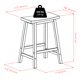 thumbnail image 5 of Taburete Winsome Satori con asiento de sillín, 24 cm, madera negra, 5 of 5