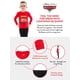 thumbnail image 3 of Conjunto De Pijama Rayo Mcqueen Para Niños Rojo Talla 7, 3 of 5