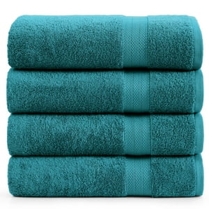 Toallas De Baño Lane Linen 100% Algodón Extra Grandes (Paquete De 4)