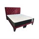 thumbnail image 1 of Cama 2 plazas con Colchon de 150cm X 190cm tapizada en Lino Burdeo Claro, 1 of 5