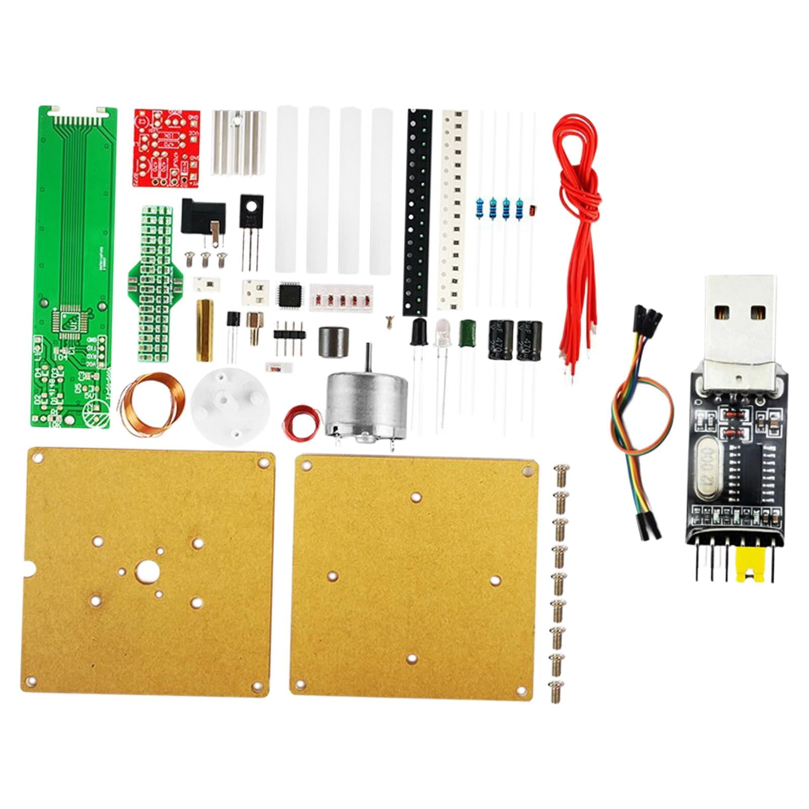 Magideal - Kit De Placa De Práctica De Soldadura, Kit De Electrónica Diy, Pantalla Led Flotante, Práctica De Aprendizaje Para Principiantes, Regalo Para Entusias Descargador De Kits De Bricolaje