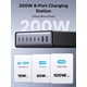 thumbnail image 2 of Estación de carga UGREEN Bloque de cargador USB C GaN de 200 W y 8 puertos, 2 of 8