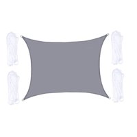 Ioensy - Toldo Vela De Sombra Rectangular Ligero Para Piscina, Exterior, Senderismo, Color Gris