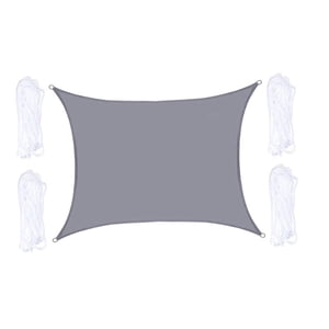 Ioensy - Toldo Vela De Sombra Rectangular Ligero Para Piscina, Exterior, Senderismo, Color Gris