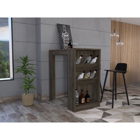 Tuhome - Mesa De Bar Syrah Coñac 105X58X91 Cm