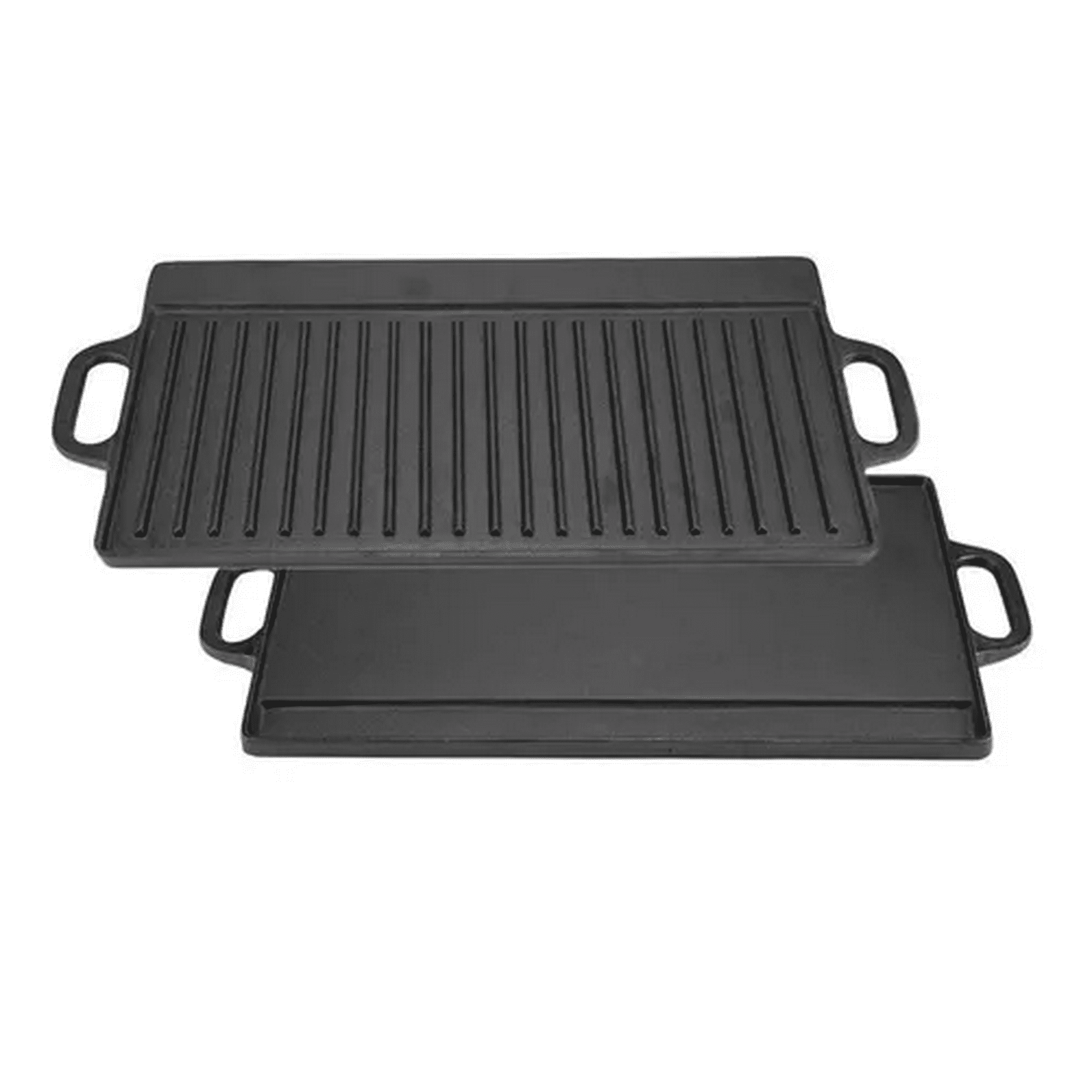 Genérico - Plancha Churrasquera Reversible De Hierro Fundido, 50x23 Cm