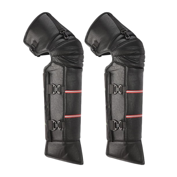 Rodilleras a prueba de viento para motocicleta, espinilleras para motocicleta, cubiertas de mallas cálidas para esquí en invierno, patinaje, snowboard Estilo B