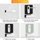 thumbnail image 3 of Clips para Espejo SOKOSEY de Metal para Pared, 3 of 3