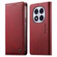 thumbnail image 1 of Funda Billetera de Cuero para [Xiaomi Redmi Note 14 Pro 5G], Bloqueo RFID, Tarjetas y Soporte Rojo, 1 of 5