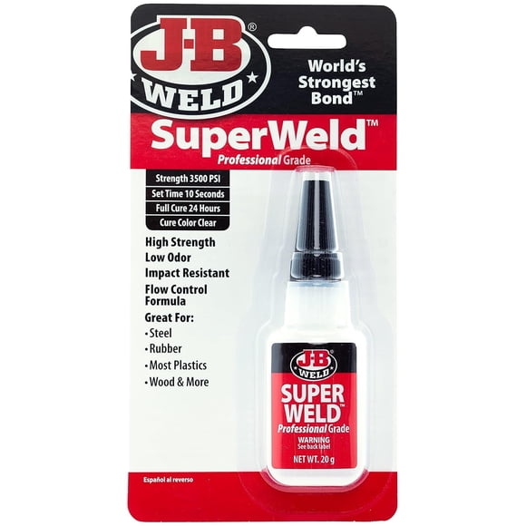 Pegamento J-B Weld 33120H SuperWeld Transparente 20g