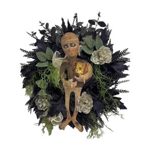 Bothyi - Corona De Halloween Guirnalda De Flores Para Fiesta De Granja Puesta En Escena