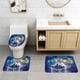 thumbnail image 2 of Mansión Embrujada Juego de 3 alfombras de baño de coral fleece: tapete de baño + alfombra de inodoro en forma de U + funda de tapa de inodoro en forma de O, 2 of 6