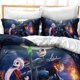 thumbnail image 3 of Nightmare Before Christmas Duvet Cover Sets Jack and Sally Valentine's Day Rose Decor 100% Microfibe Bedding Set with Pillow Shams, 3 of 3