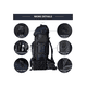 thumbnail image 3 of Mochila 90L camping outdoor trekking color azul oscuro, 3 of 3
