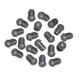 thumbnail image 1 of 20 Piezas Insertos De Tubo Redondo 19mm Protección De Muebles Para Portaequipajes Escaleras 19mm X 29mm Negro, 1 of 5
