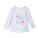 thumbnail image 1 of Polera Bebé Niña Manga Larga Estampado Flores Blanco Pillin, 1 of 3