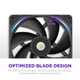 thumbnail image 4 of Ventilador de caja NZXT F140X Performance 140 mm PWM RGB negro, 4 of 9