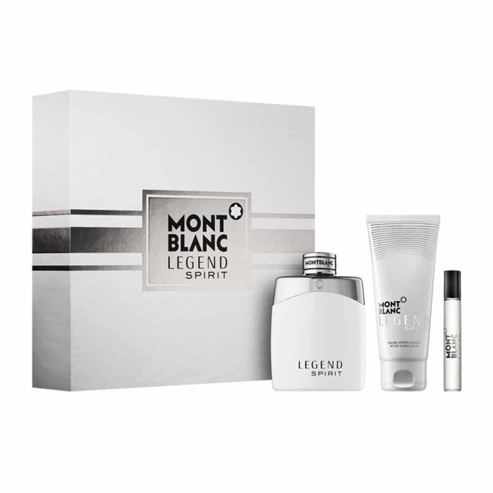 Set De Spray Perfume Montblanc Blanc Legend Spirit Edt Para Hombre