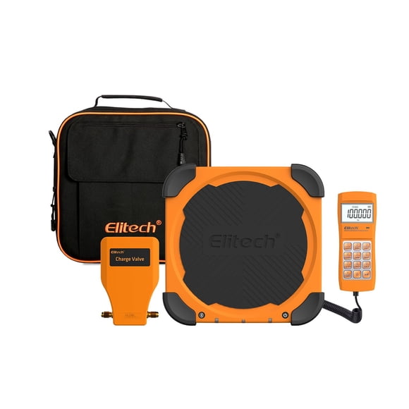 Balanza de Refrigerante Elitech 100 kg con Válvula de Carga