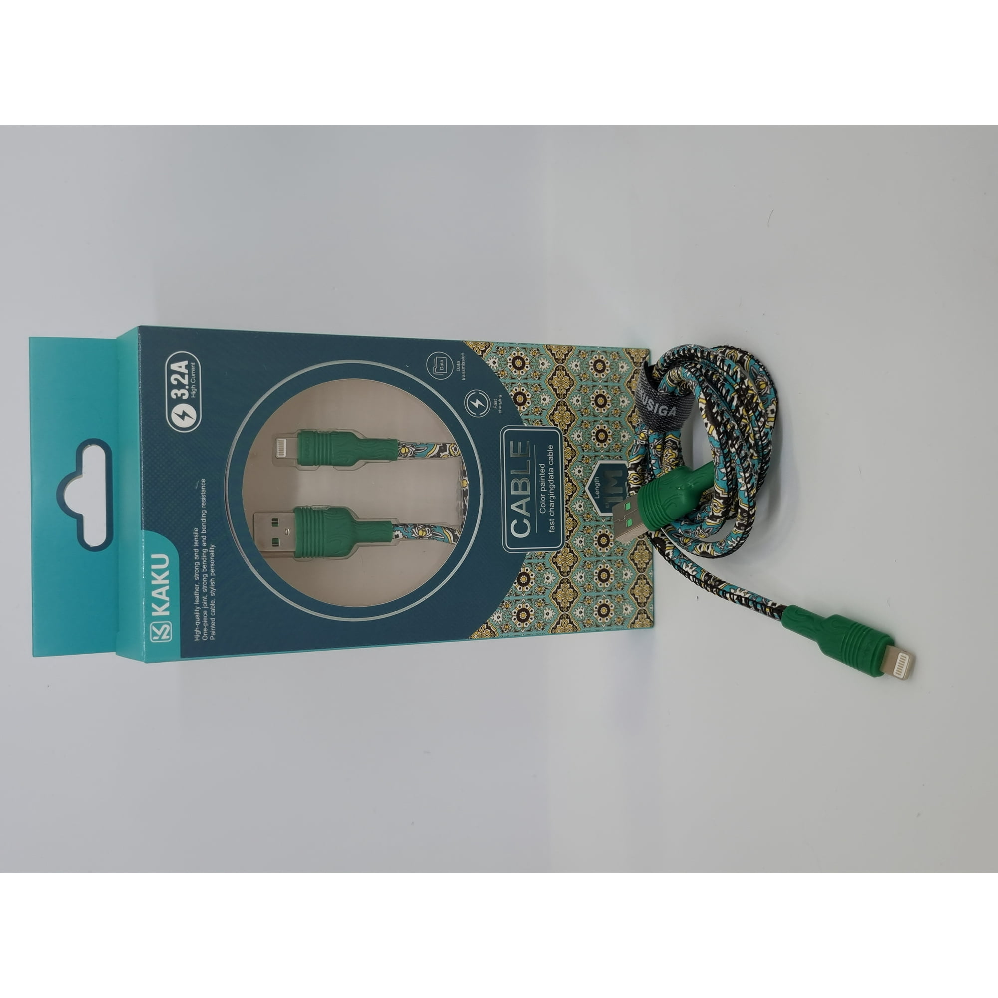 Kakusiga - Cable Compatible Con Iphone Recubierto De Tela