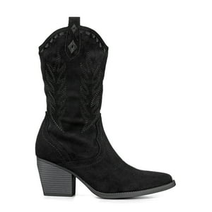 Botin Casual Mujer Vintage Moda Cowboy Bordado Weide Qbm21