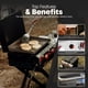 thumbnail image 4 of Parrilla a gas de superficie plana Gas One de acero inoxidable con encendido automático, 4 of 7