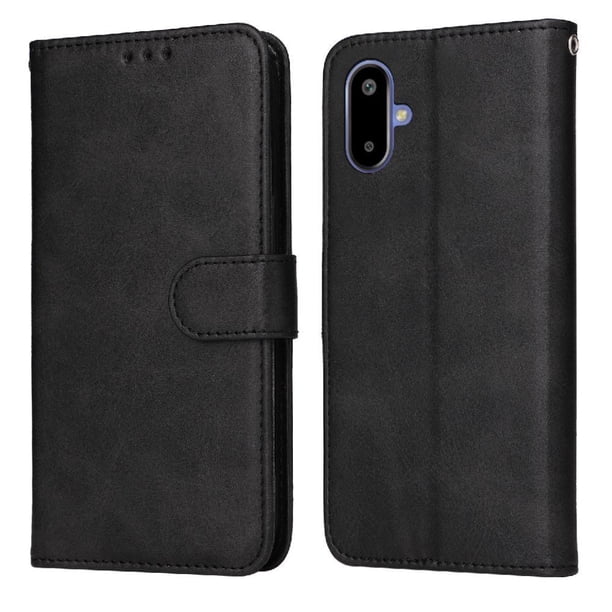 Funda Billetera para Samsung Galaxy F06 5G con Porta Tarjetas y Soporte Ajustable Negro