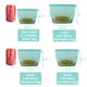 thumbnail image 3 of Juego de 4 bolsas reutilizables de silicona para almacenamiento de alimentos, 3 of 9