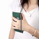thumbnail image 5 of Funda tipo cartera para Samsung Galaxy A52 5G de piel con cierre magnético, ranuras para tarjetas y correa para la muñeca Verde, 5 of 6