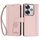 thumbnail image 3 of Funda Cartera Trébol para Xiaomi Poco F6 con Ranuras Tarjetas y Carga Inalámbrica Rosa, 3 of 6
