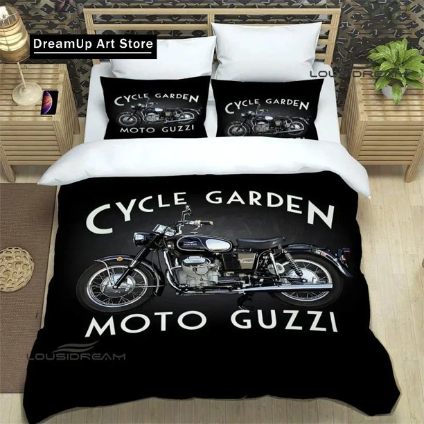 x1336 Bed Sheets Fashion G-Guzzi Motorcycle Bedding Sets exquisite bed supplies set duvet cover bed set bedding set luxury birthday gift 3-Piece Bedding Set (1 Duvet Cover + 2 Pillow Shams) nj1336