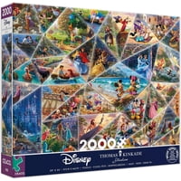 Rompecabezas De Ceaco Thomas Kinkade Disney Collage De 2000 Piezas