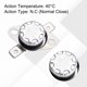 thumbnail image 4 of 8PCS Interruptor de Control de Temperatura Termostato 40°C 10A N.C Pin 6.3mm, 4 of 4