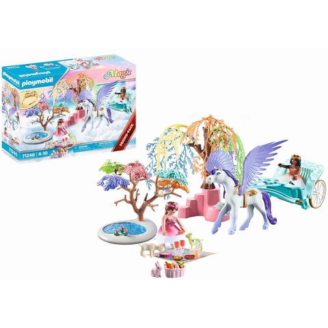 Picnic De Juguete Playmobil Con Carruaje Pegasus